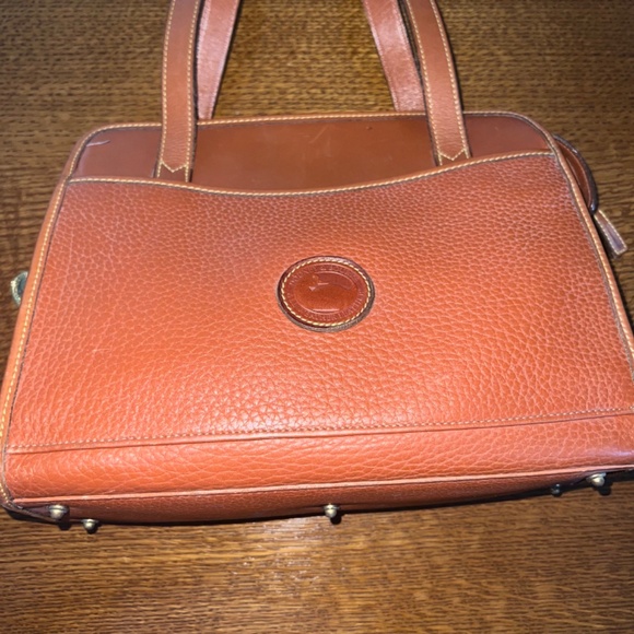 Dooney & Bourke East West Tote All Weather Leather Pebbled British Tan Vintage - Picture 3 of 16